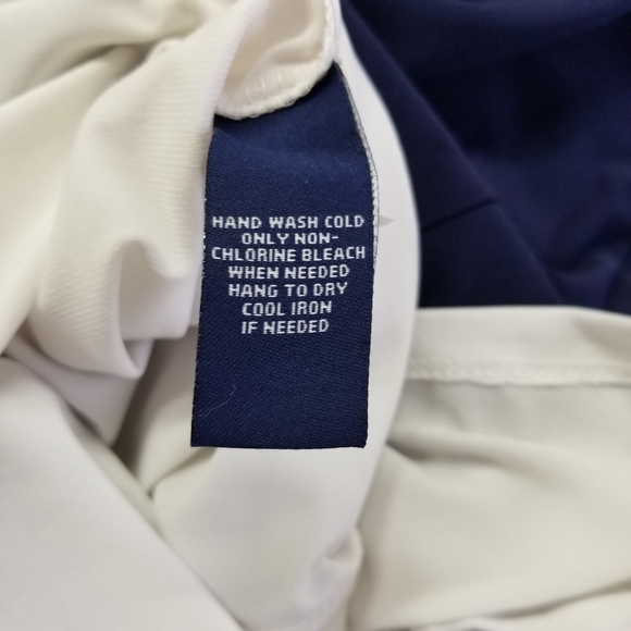 Chaps dress  blue and white  sz PM - Picture 4 of 8